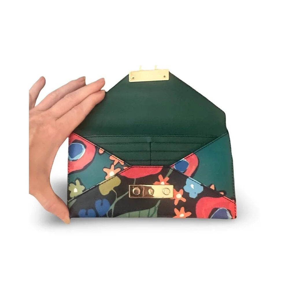 Tory Burch Juliette Floral-Print Envelope Wallet On Chain